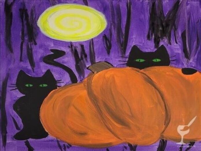 Pumpkin-Cats-Painting-with-a-Twist