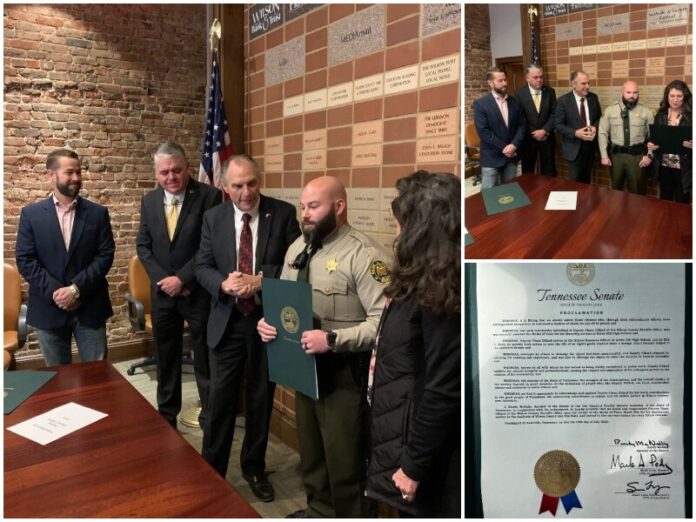 Green Hill SRO Awarded with Proclamation From the Tennessee Senate