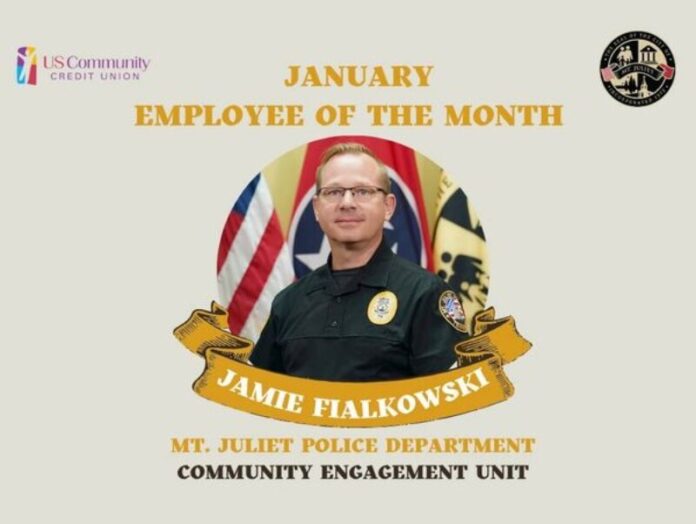 Mt Juliet January Employee of the Month
