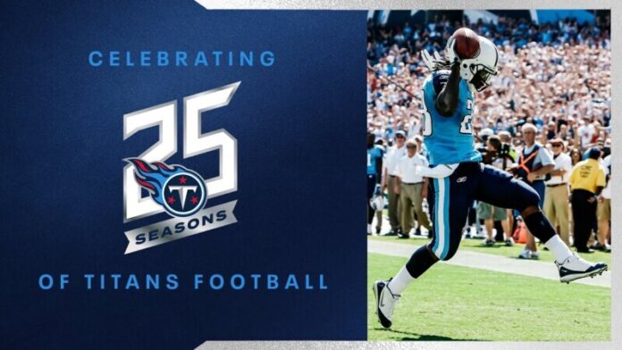 Tennessee Titans to Celebrate 25th Season as 'Titans' During 2023 NFL Season