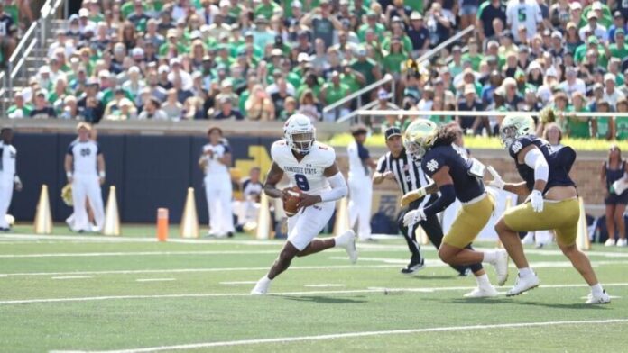 Football Comes Up Short In Loss to Notre Dame