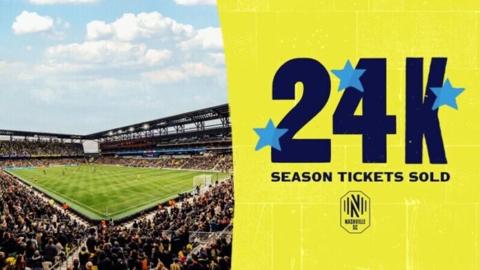 Nashville SC Surpasses 24,000 Season Ticket Members