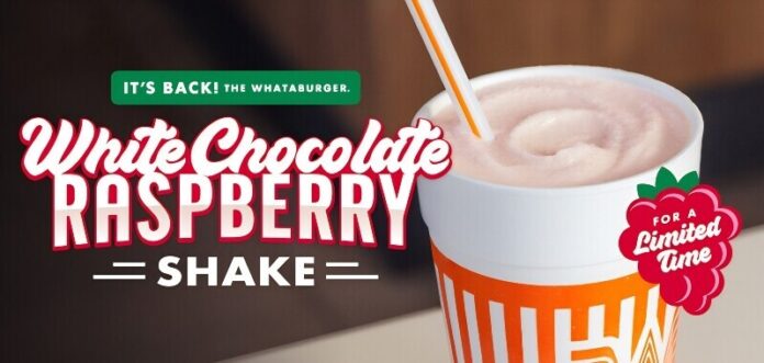 Creamy, Dreamy Delight Whataburger’s White Chocolate Raspberry Shake is Back
