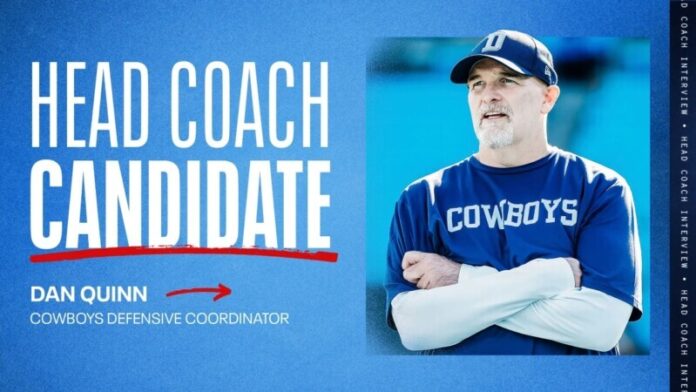 Cowboys defensive coordinator Dan Quinn