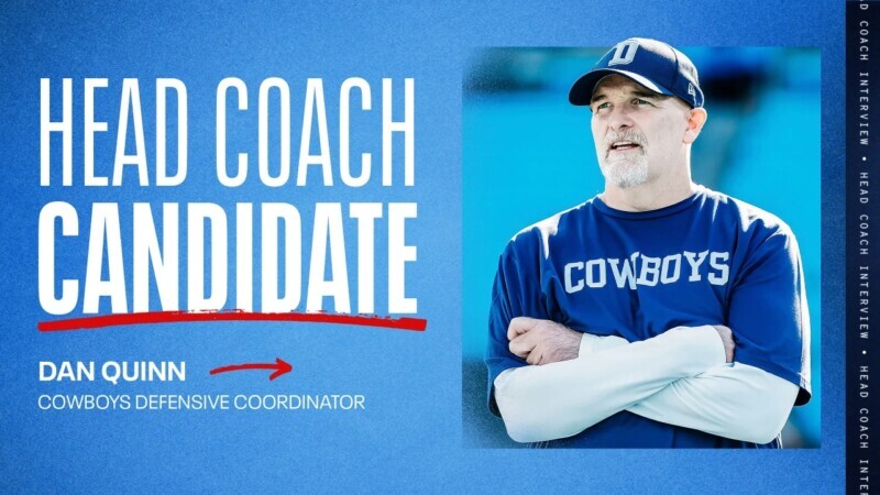 Cowboys defensive coordinator Dan Quinn