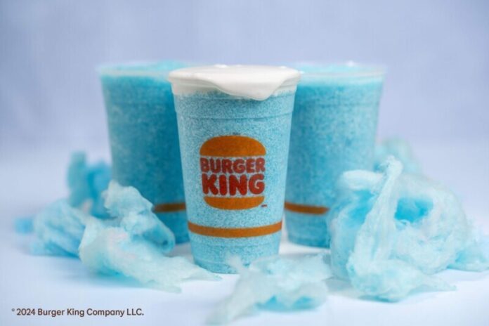 A sweet treat that sparks joy in the hearts of millions – fluffy cotton candy – is floating its way onto Burger King menus starting April 11