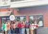 Burlap & Lace Ribbon Cutting