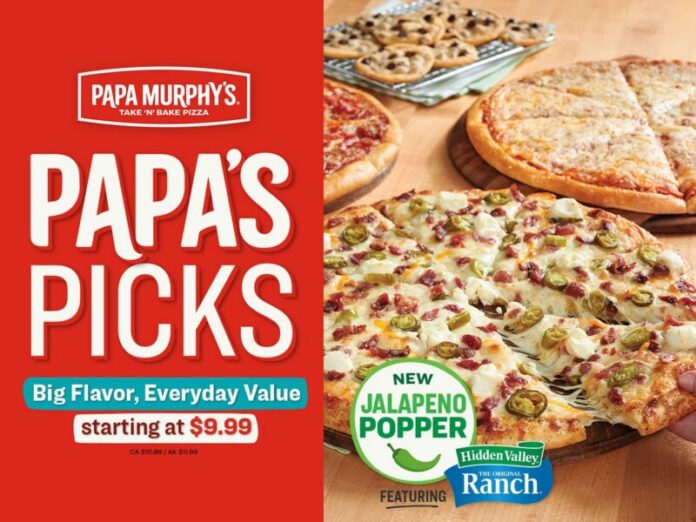 Papa-Murphys-Jalapeno-Popper-Pizza-Limited-Time A crave-forward, flavor-packed pizza joins Papa Murphy’s everyday take-n-bake value lineup, offering bold taste at a great price for a limited time.