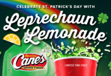Raising Cane’s Brings Back Leprechaun Lemonade for St. Patrick’s Day Raising Cane's St. Patrick's Day