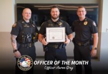 Mt. Juliet PD Names Officer of the Month for March 2026